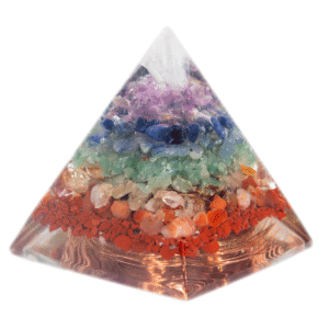 Pirâmide Orgonite 7 Chakras – Energia & Equilíbrio
