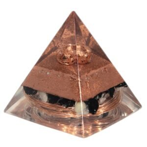 Pirâmide Orgonite Turmalina Negra Extra Forte-proteção Total
